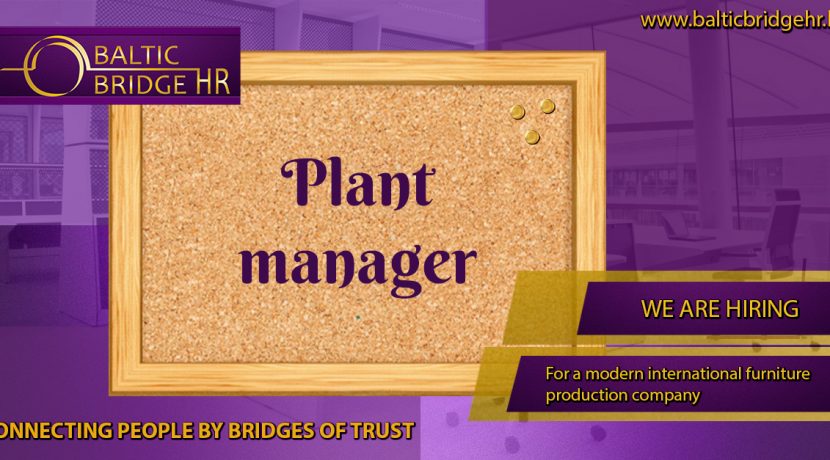 PLANT MANAGER