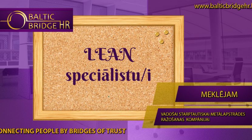 LEAN SPECIĀLISTS/E