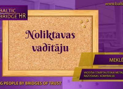 NOLIKTAVAS VADĪTĀJS/A