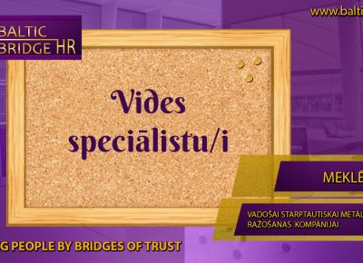 VIDES SPECIĀLISTS/E