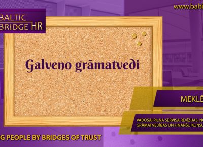 GALVENĀ/IS GRĀMATVEDE/IS