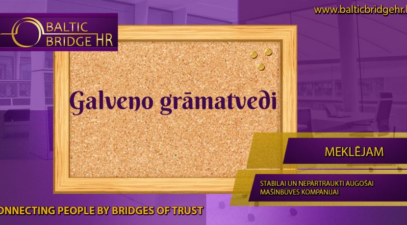 GALVENAIS/Ā GRĀMATVEDIS/E