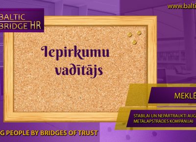 IEPIRKUMU VADĪTĀJS/A